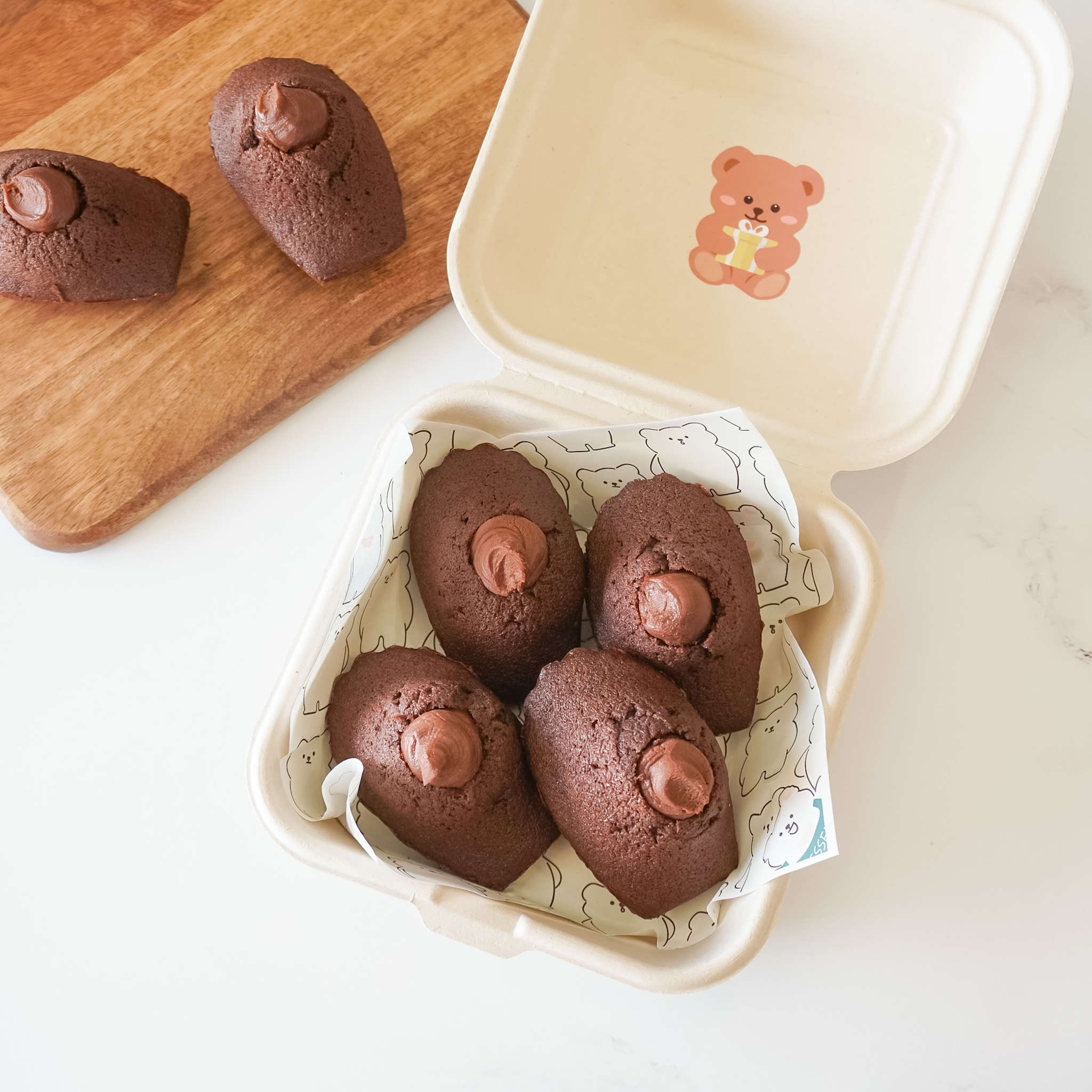 chocolate madeleines
