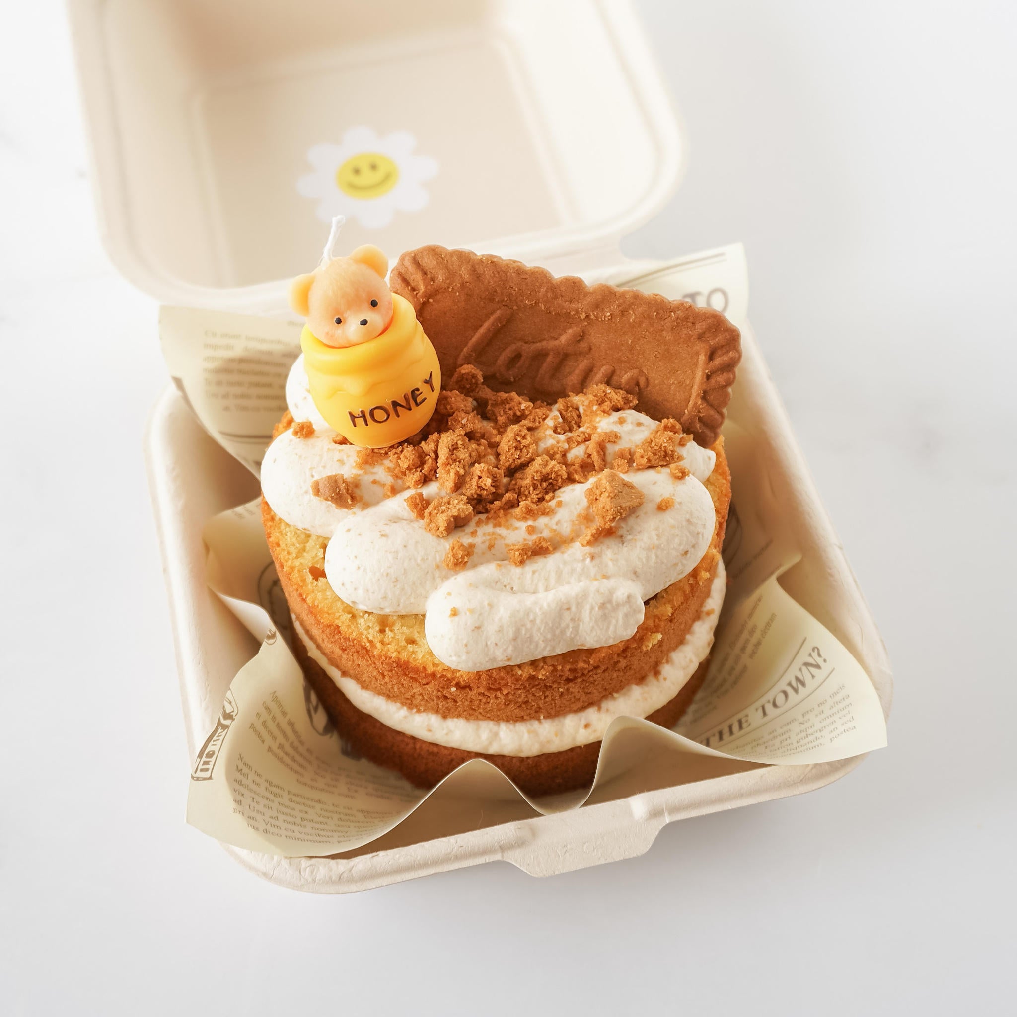 honey bear birthday cake candle