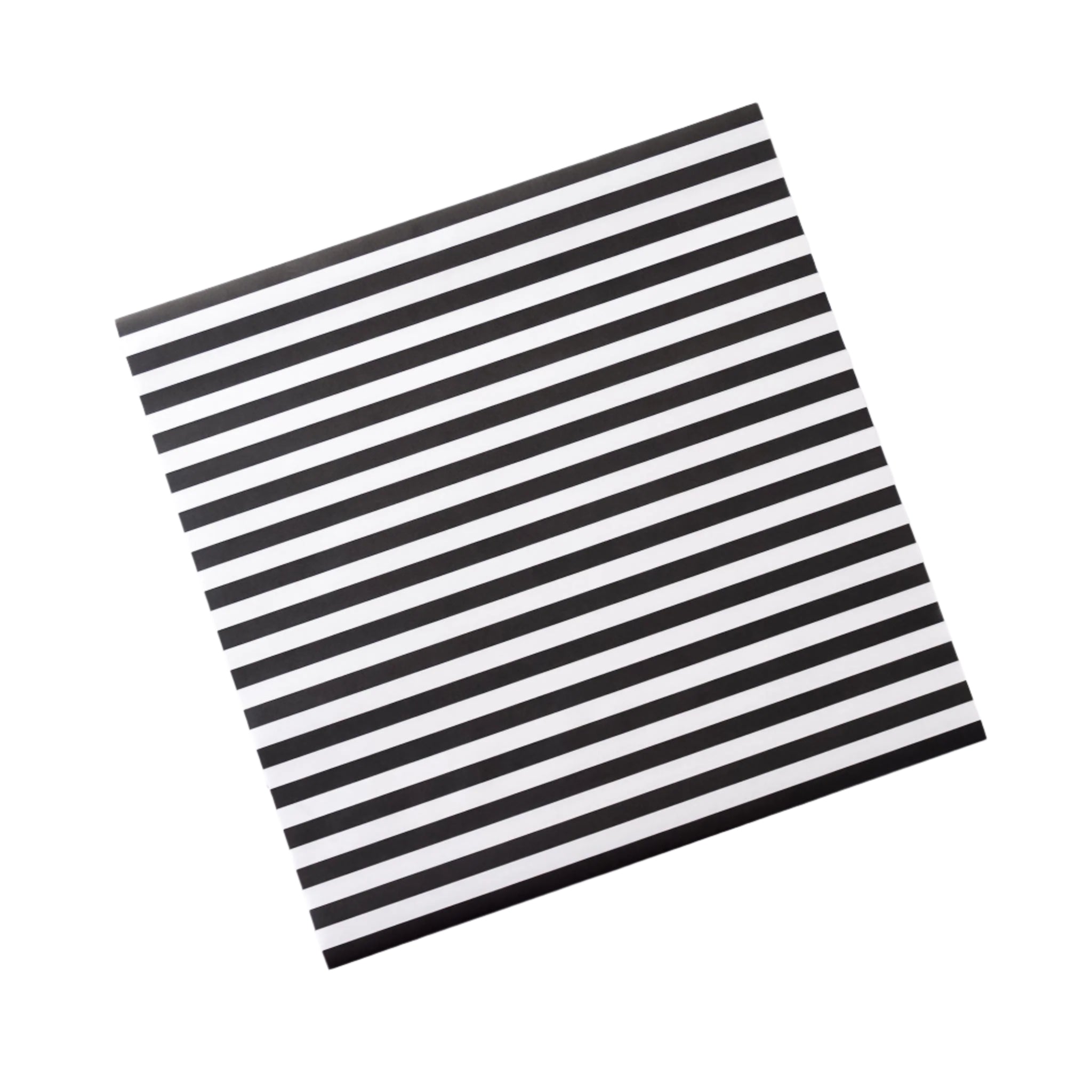 black and white striped food wrapping paper