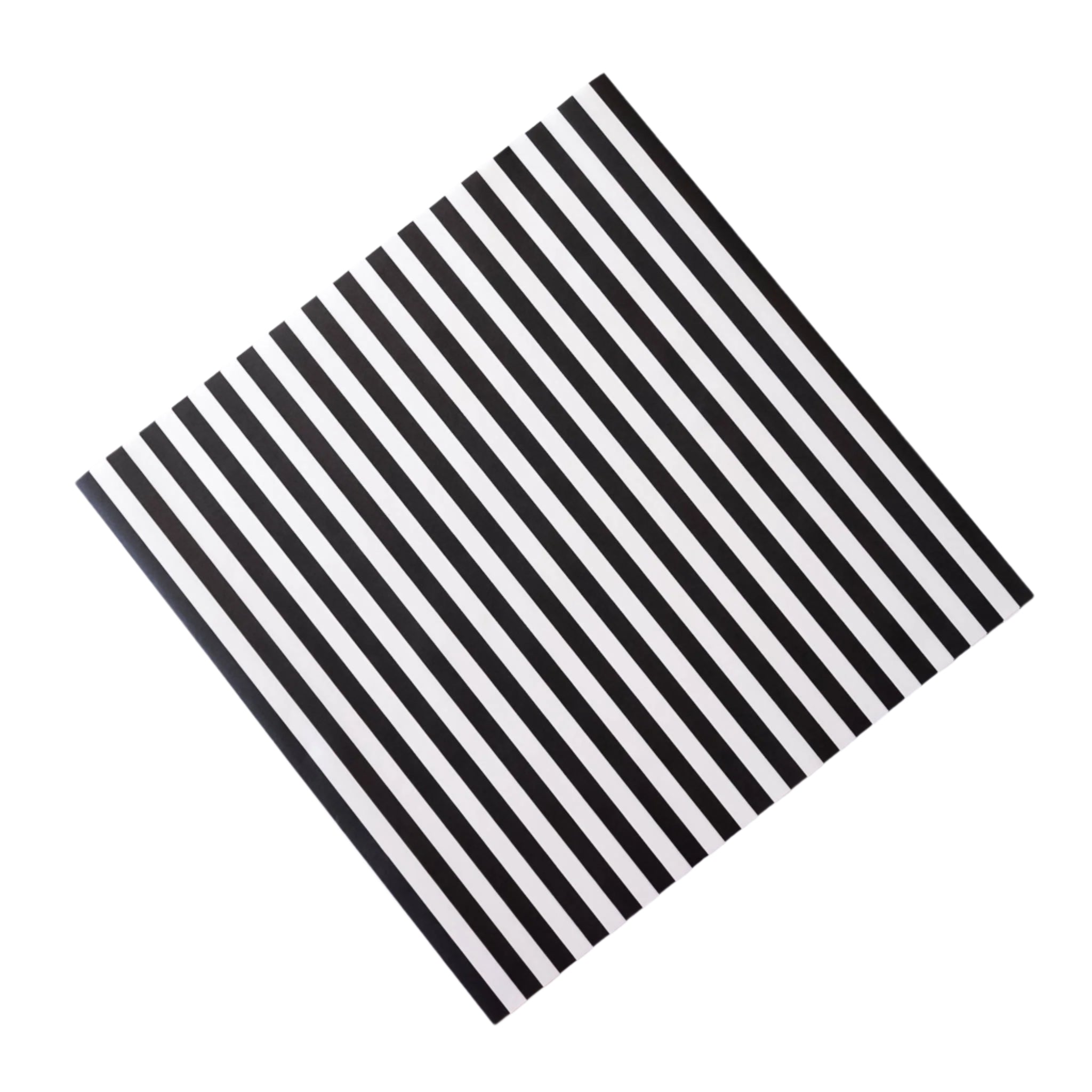 black and white striped sandwich paper
