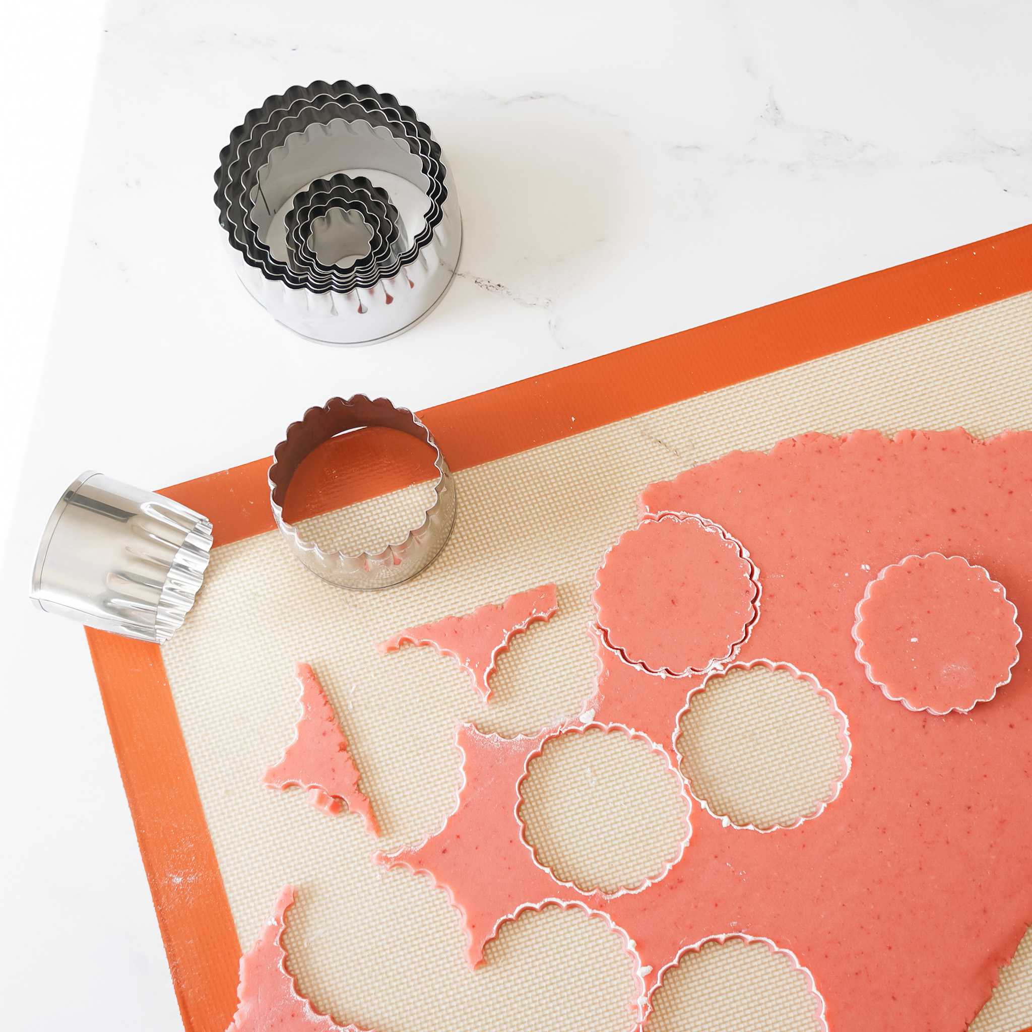 fluted round cookie cutters