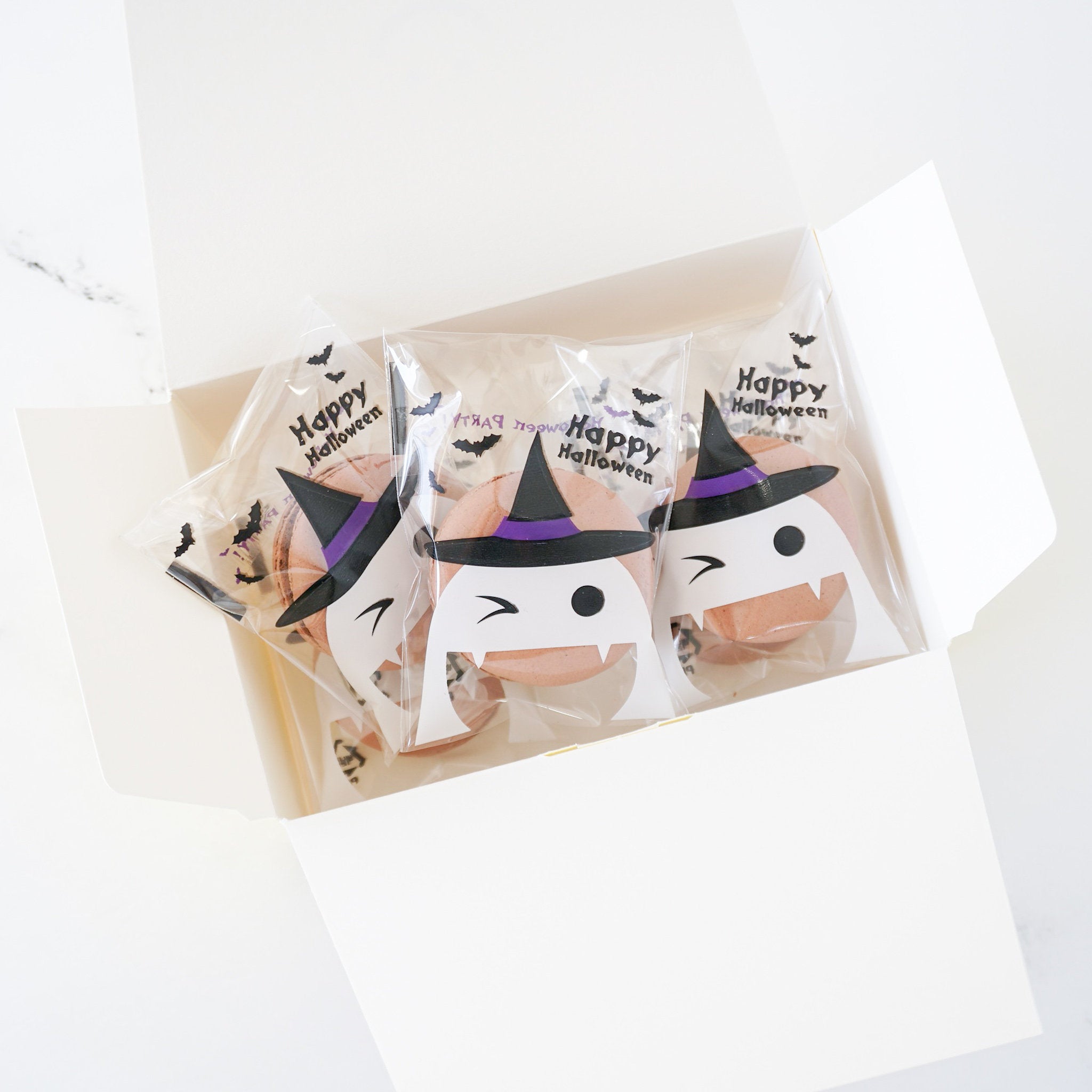 halloween cellophane macaron bags