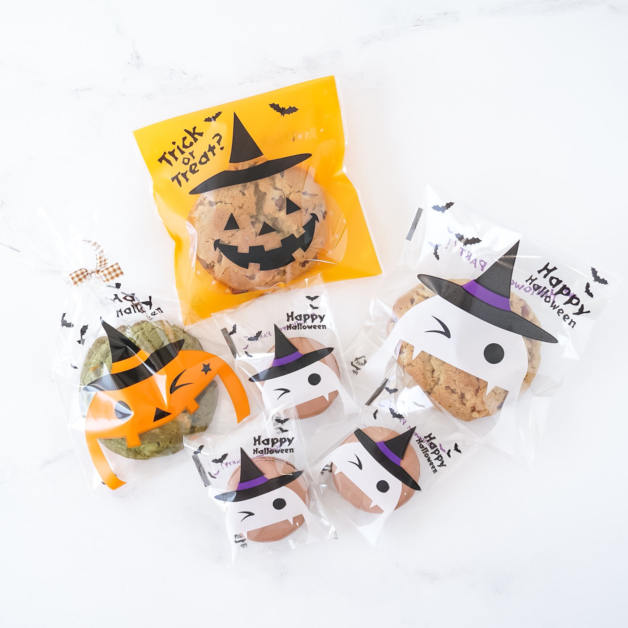 halloween printed cellophane bags
