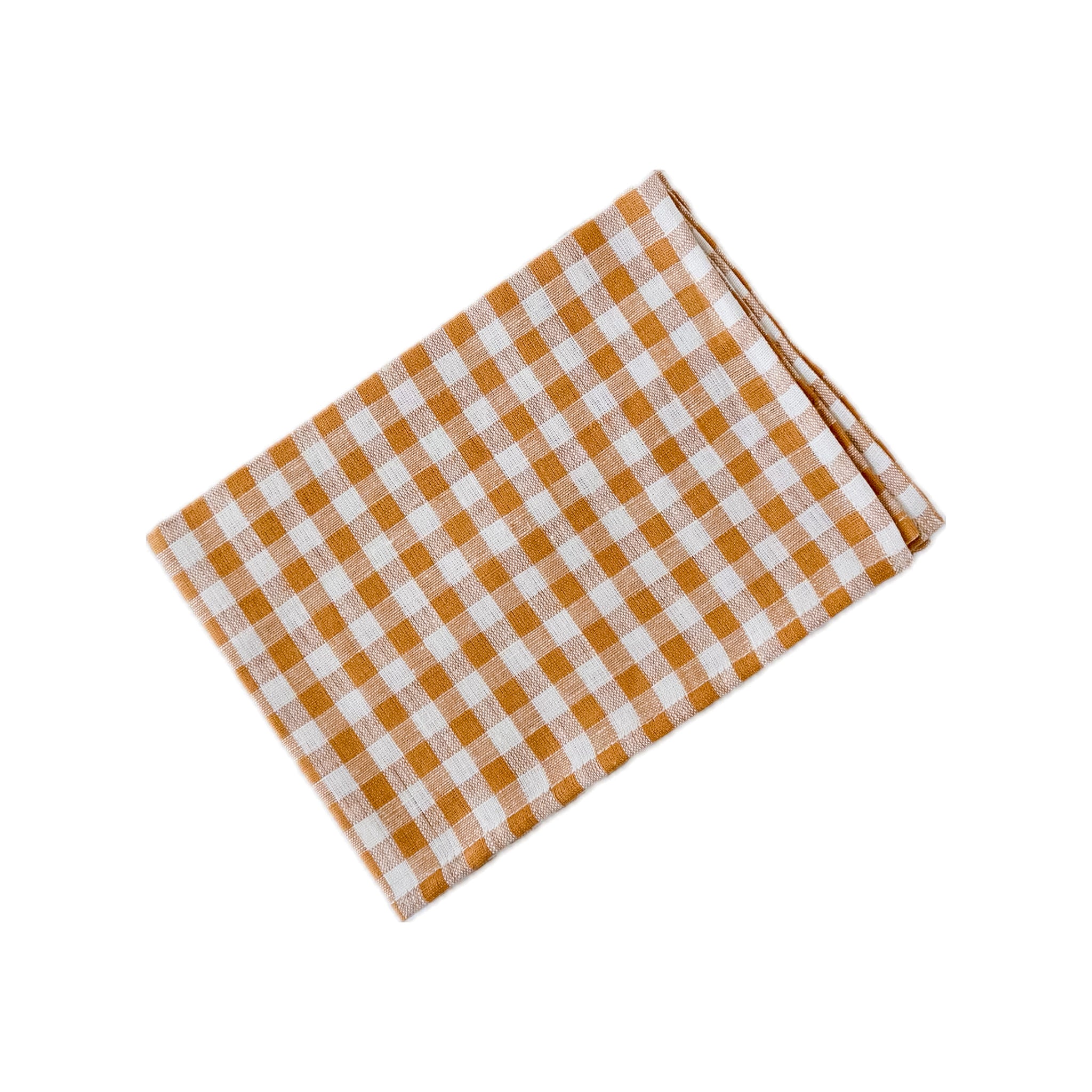 linen dishcloth in orange/natural, fog linen work