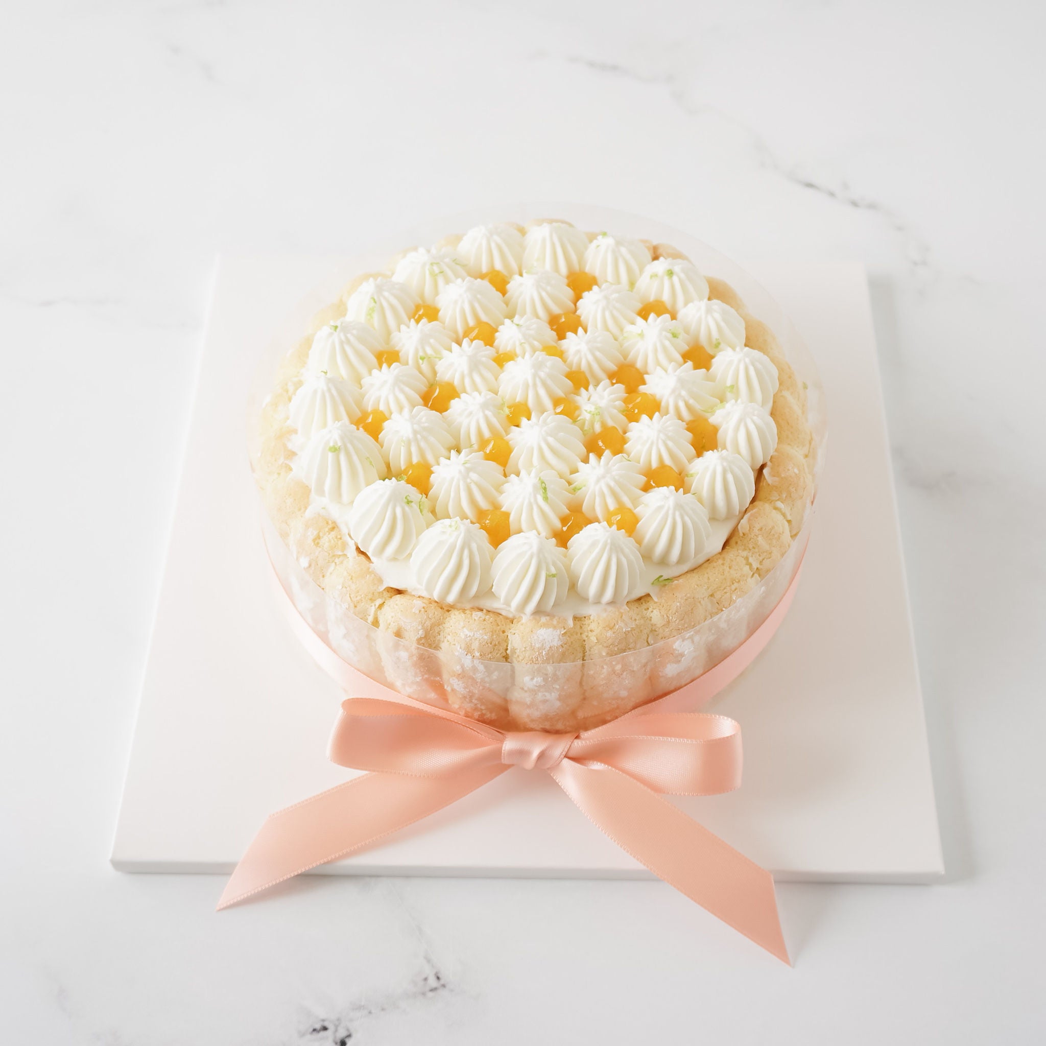 mango charlotte cake