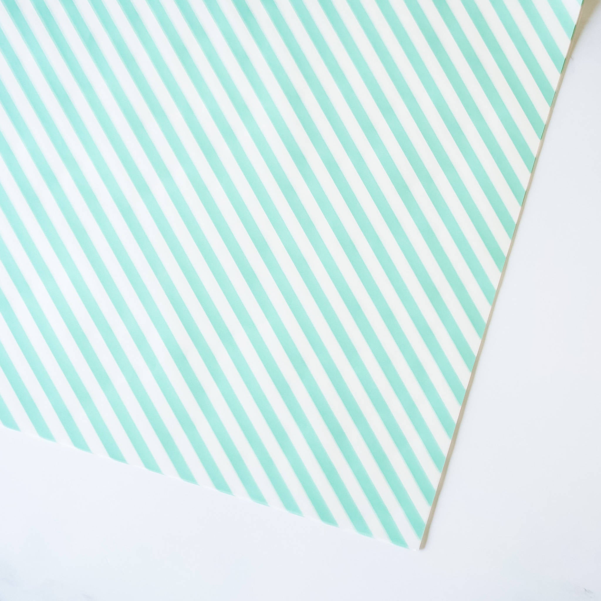 mint stripe deli paper