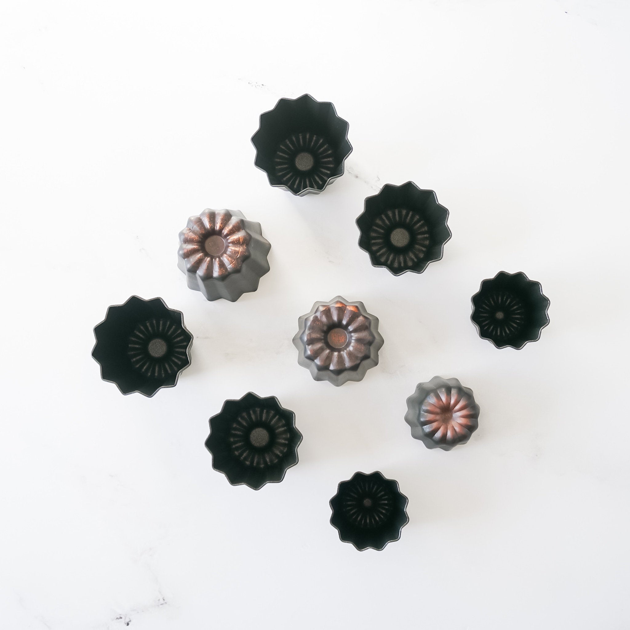 nonstick coated copper canele molds