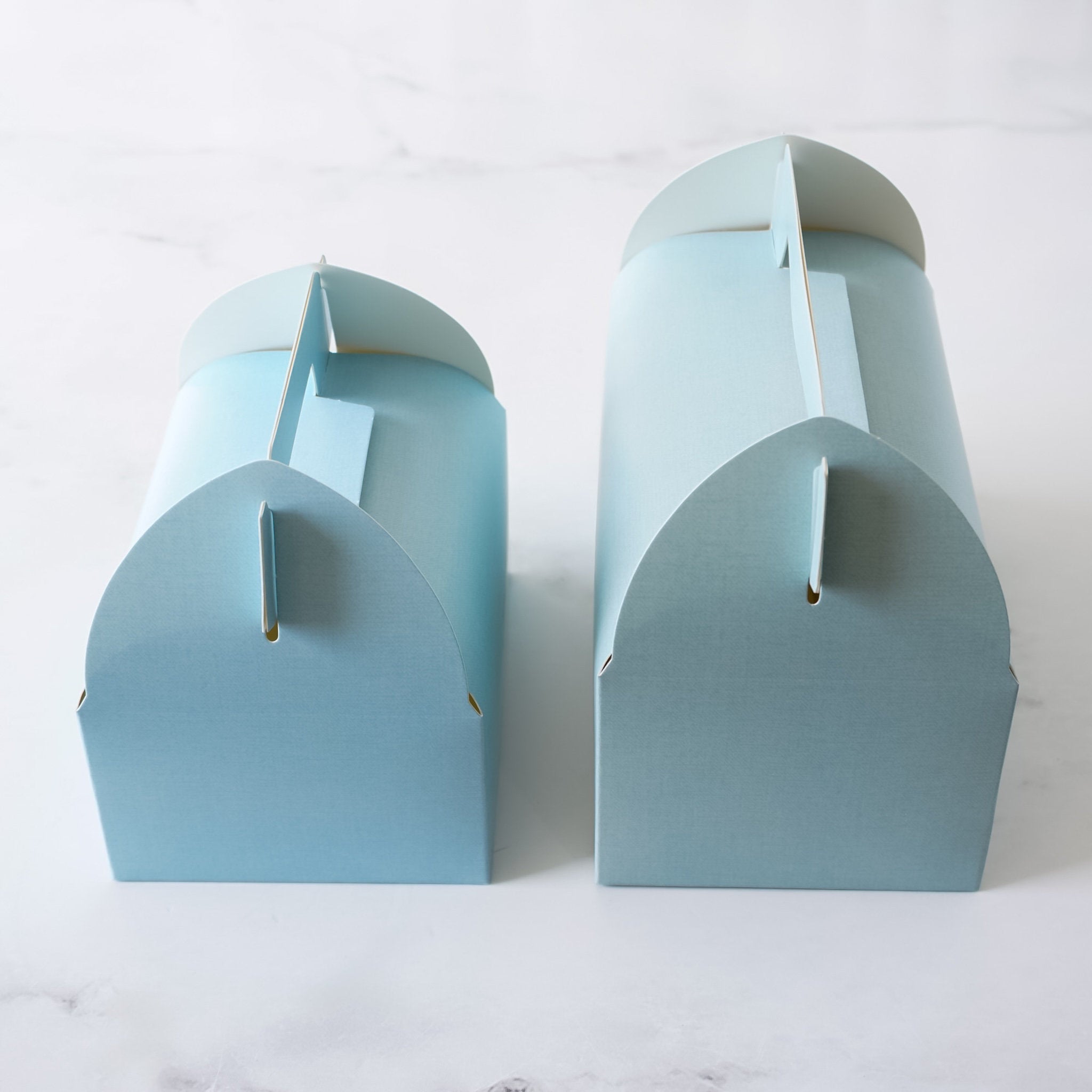 sky blue gable boxes in small and medium