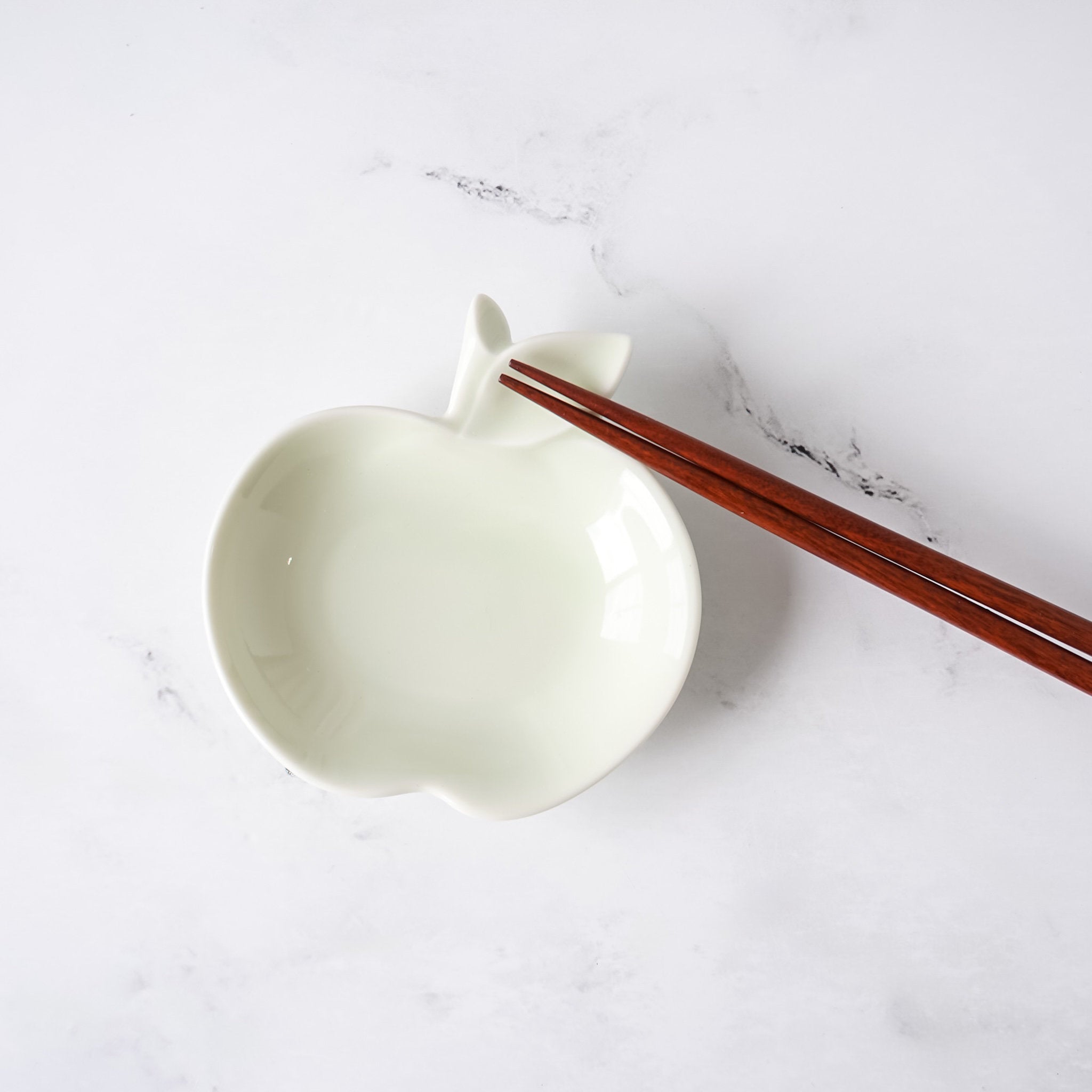 small apple side plate in pale green