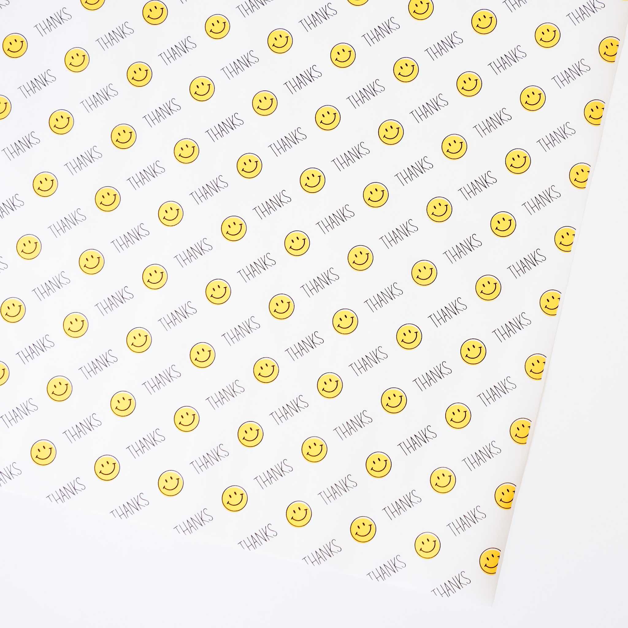 thanks smile printed deli paper