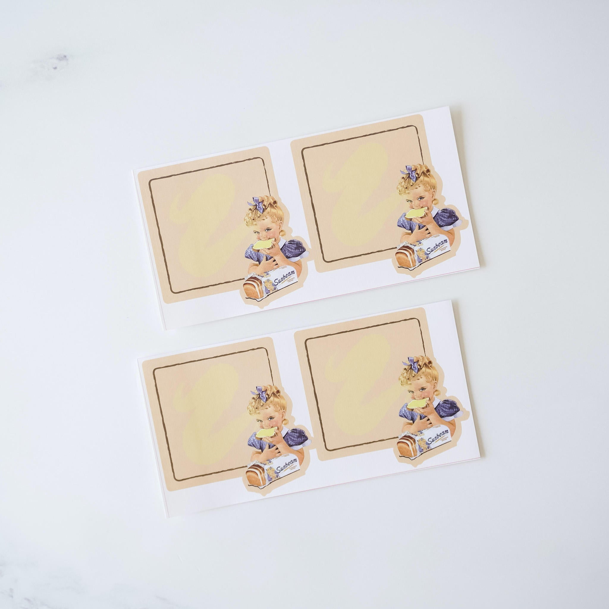 vintage style stickers