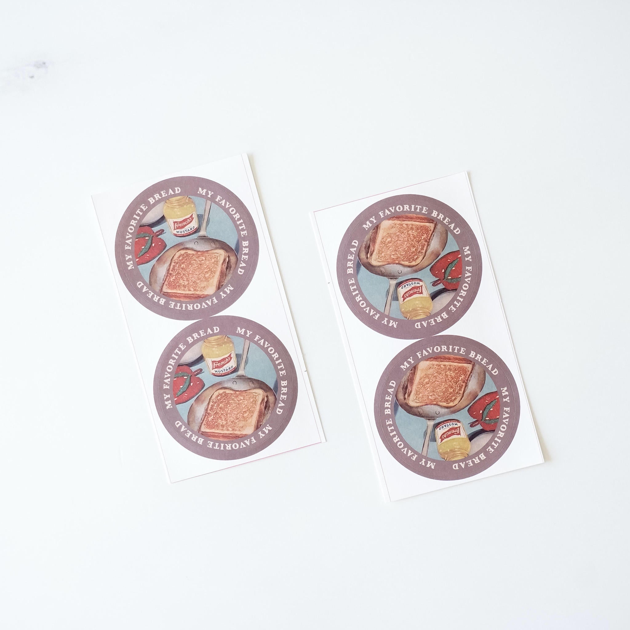 vintage style stickers