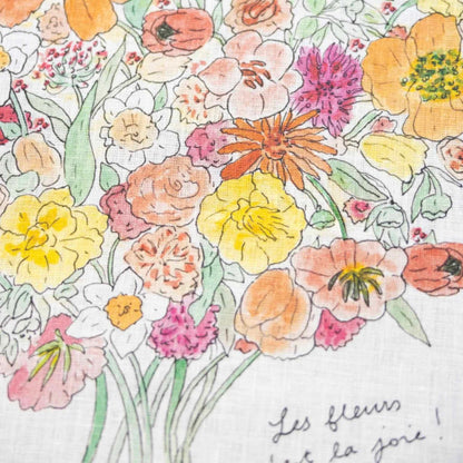 Colorful floral pattern with &