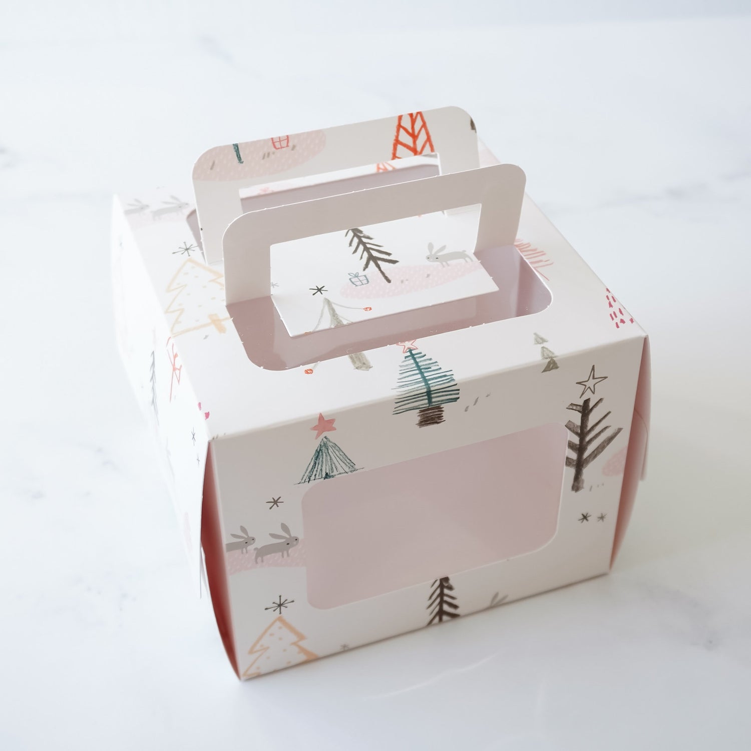 Christmas bakery box with window