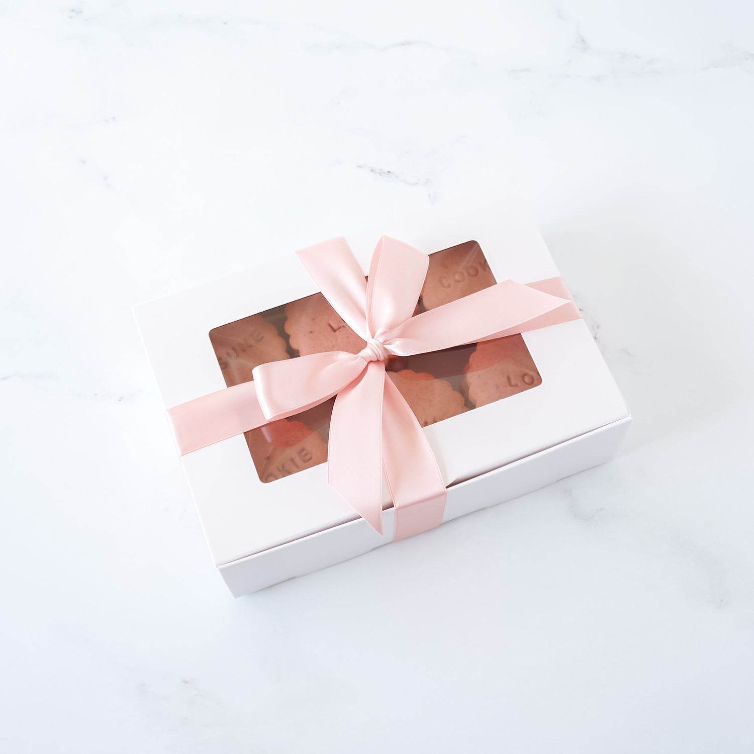 bakery box with window in white