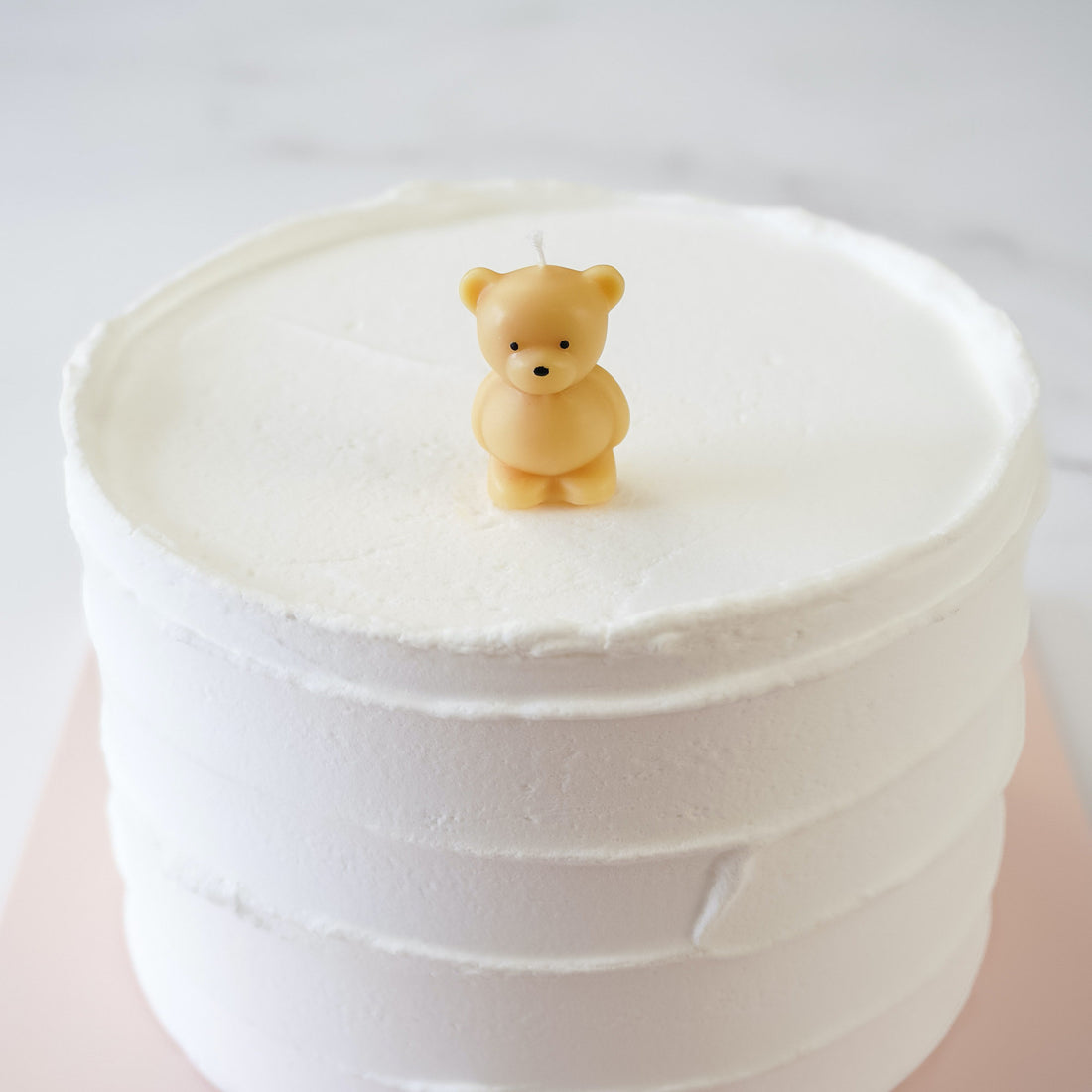 bear cake candle