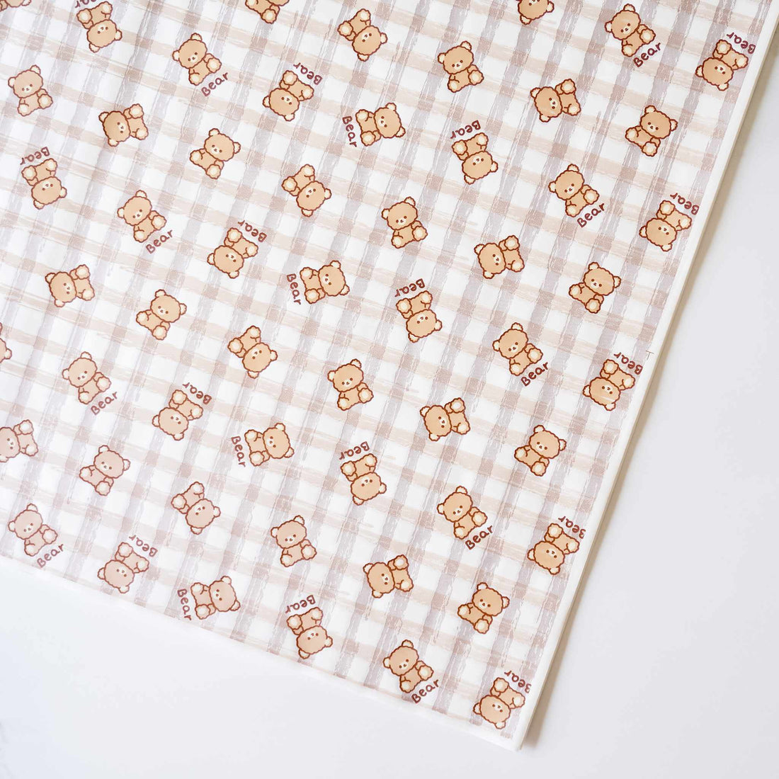 brown bear printed deli paper