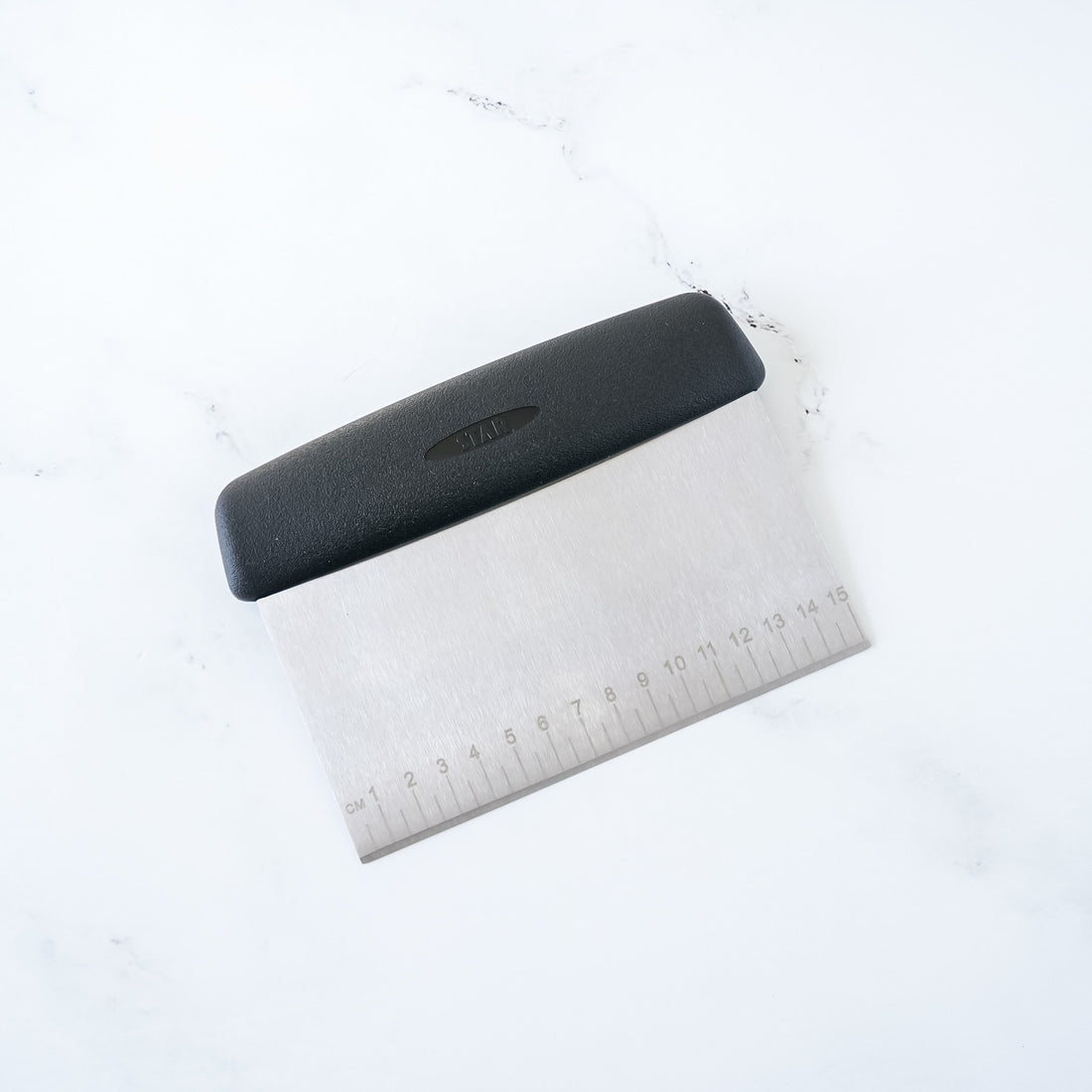 bench scraper, stainless steel