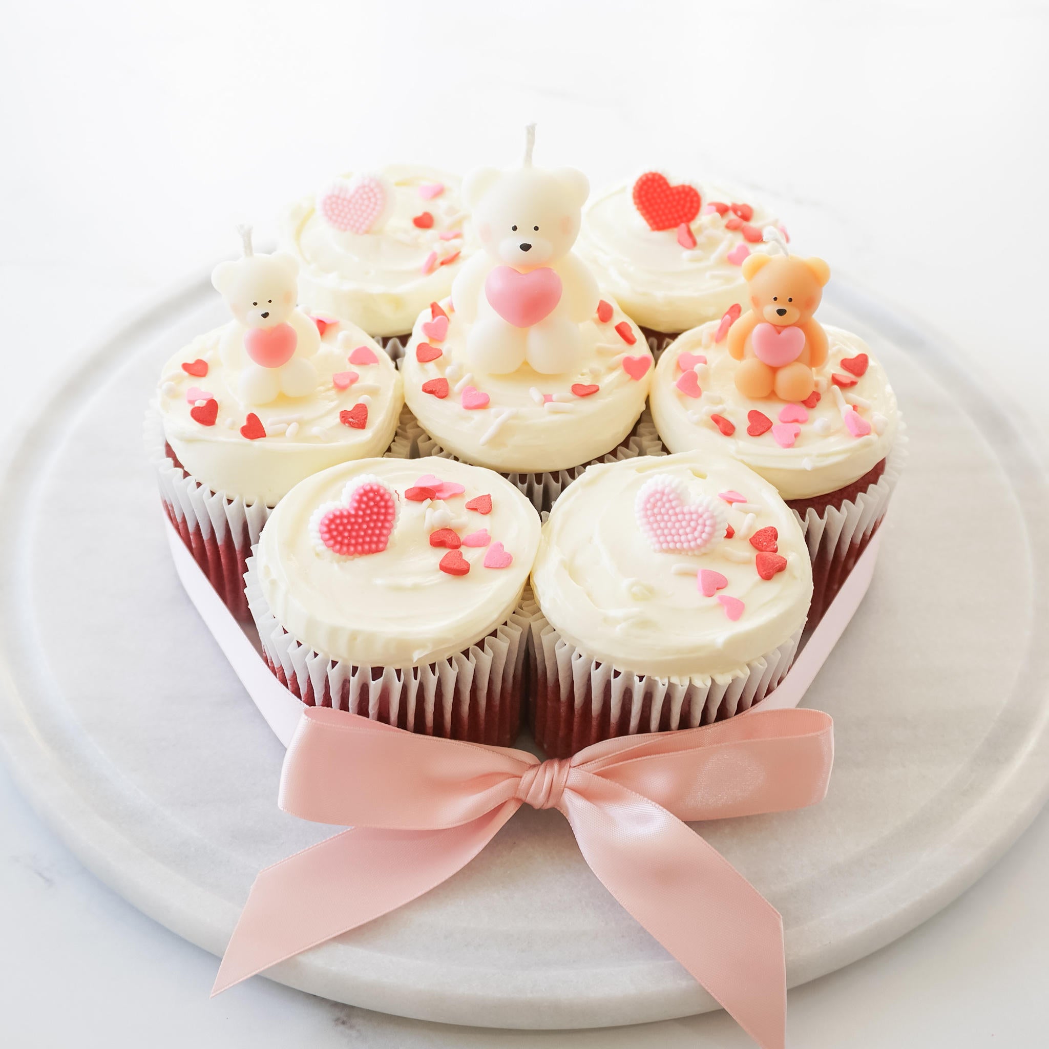 bear birthday cake candles