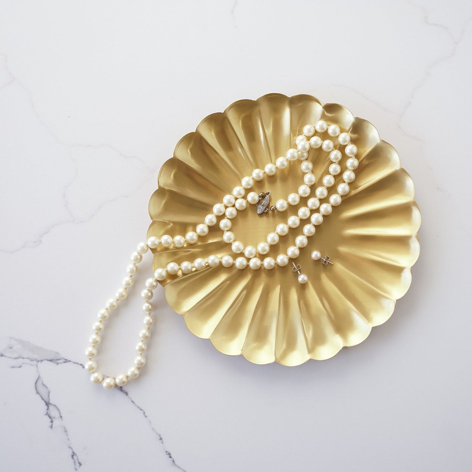 brass decorative tray in medium