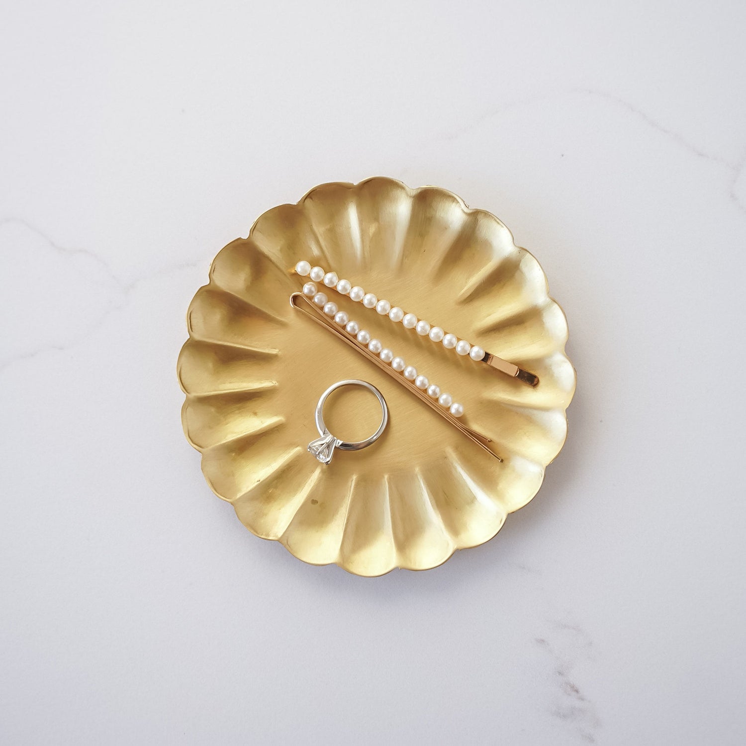 brass decorative tray in small