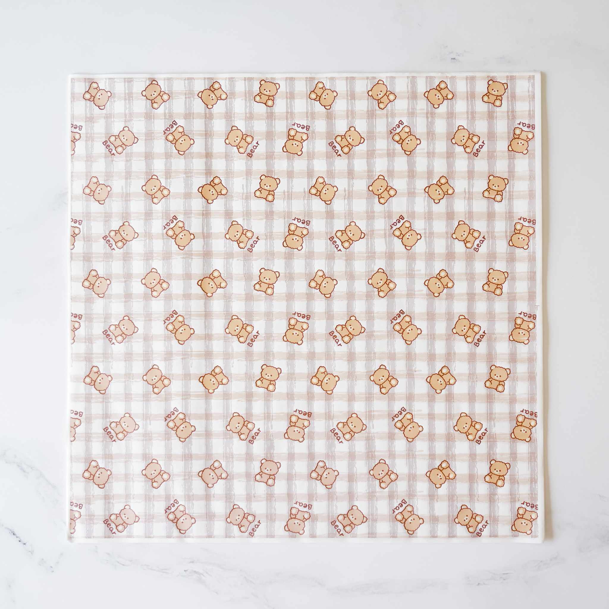 cute bear printed deli wrapping paper