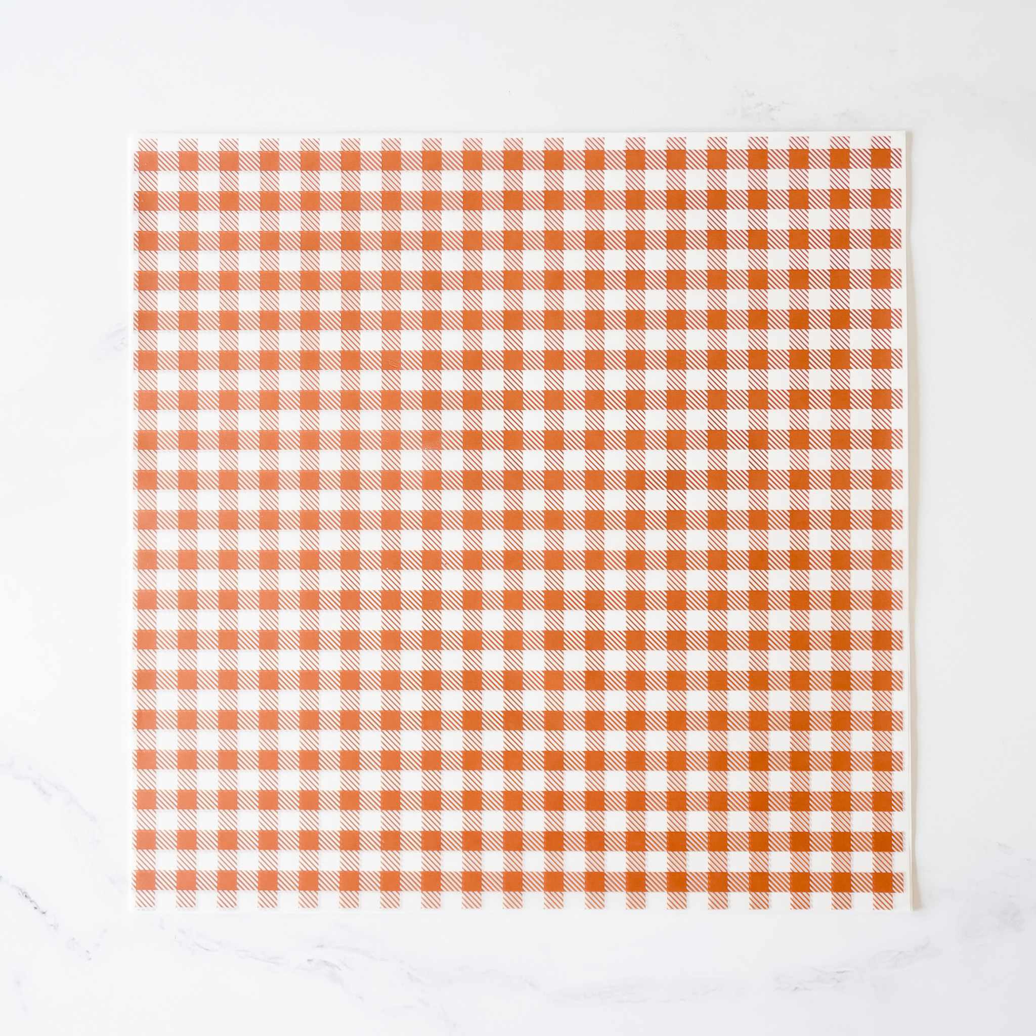 brown check printed deli paper