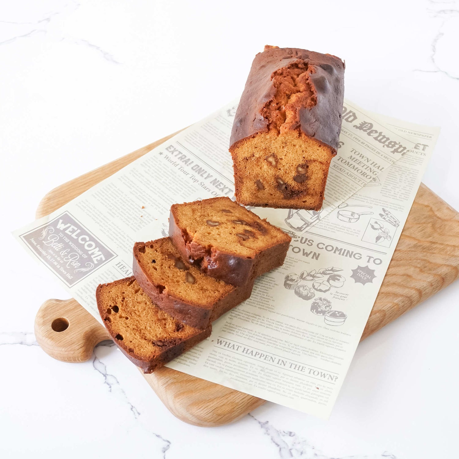 caramel walnut pound cake
