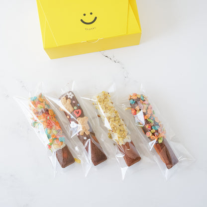 self adhesive clear cellophane bags, smile bakery box