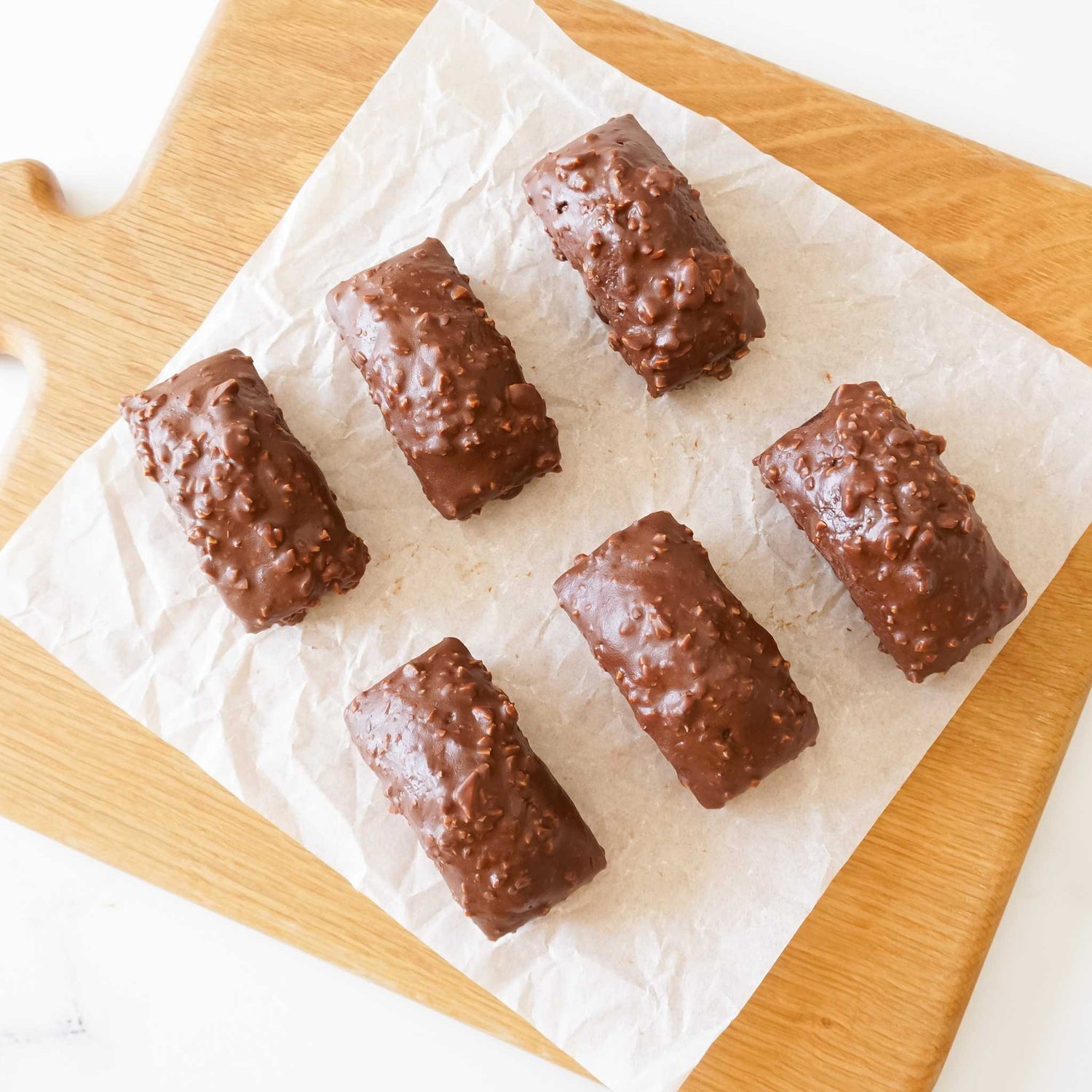Almond chocolate financier cakes