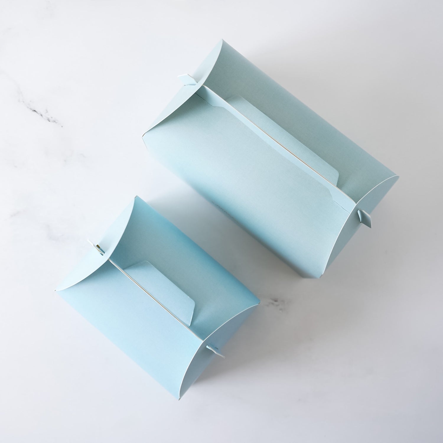 cookie boxes in sky blue