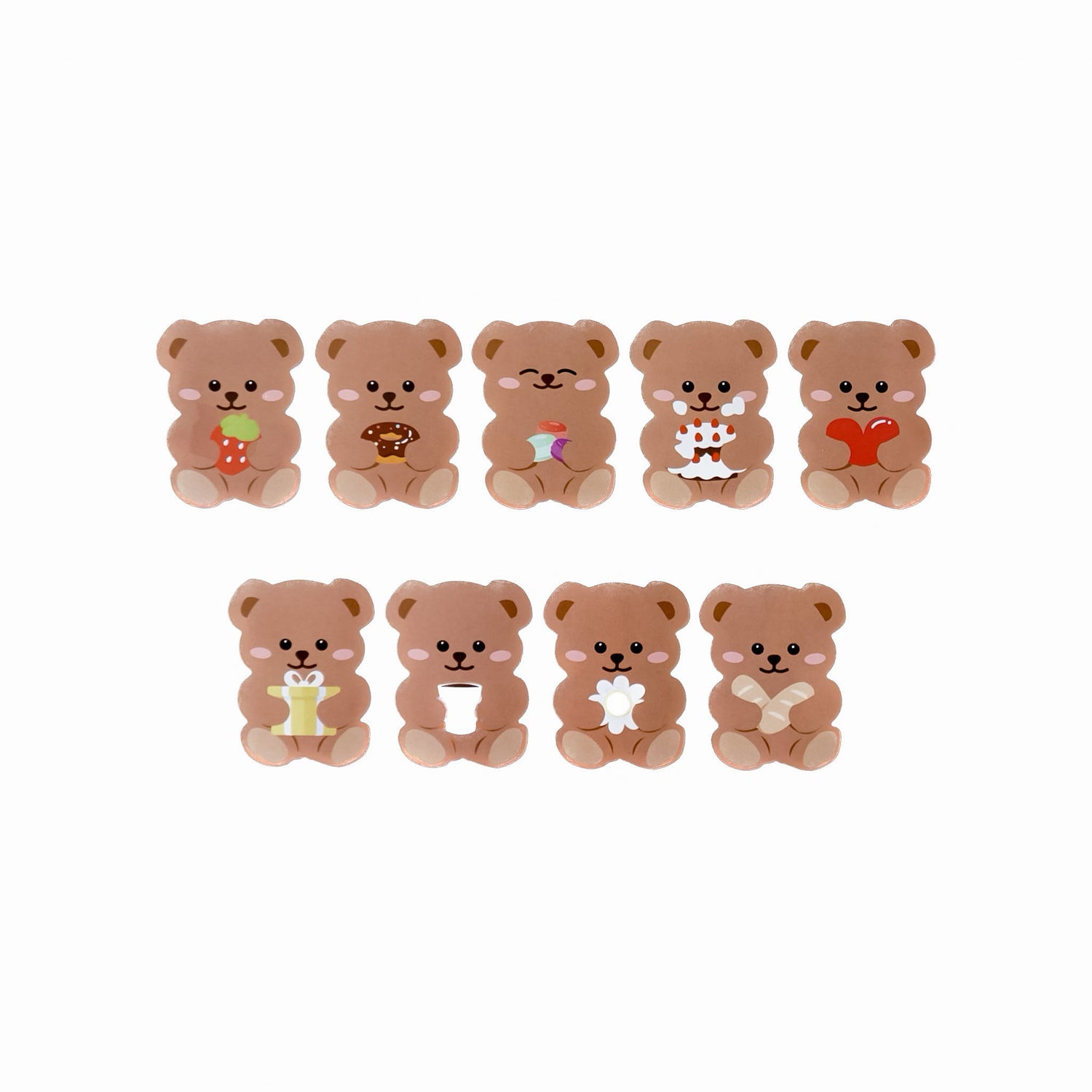 bear printed stickers