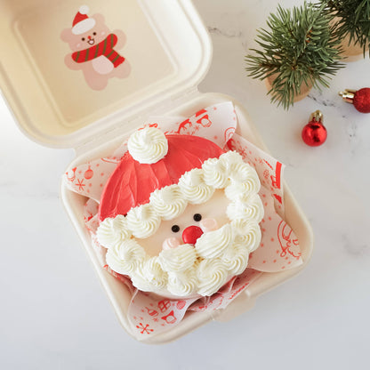 Santa bento cake, Santa bear sticker