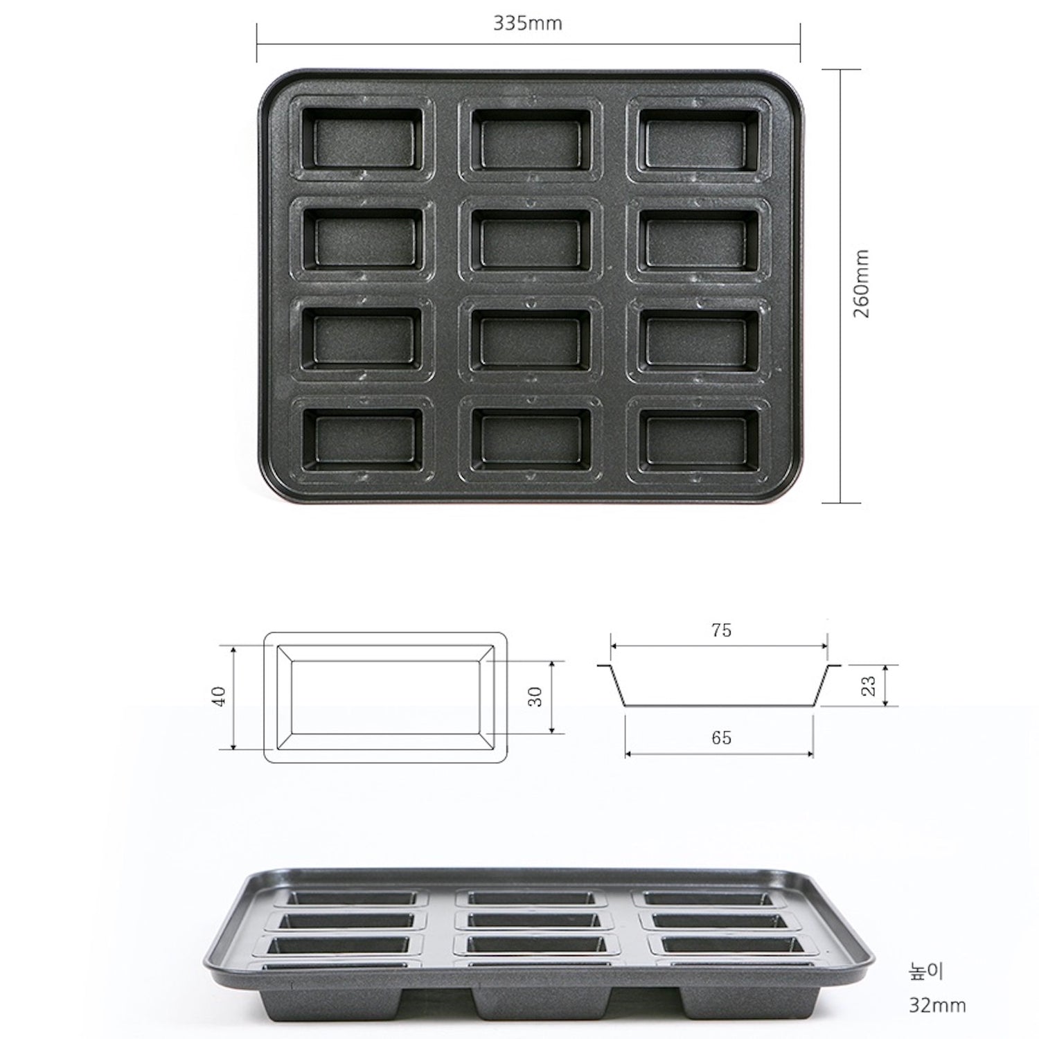 financier cake pan
