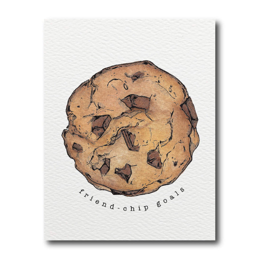 chocolate cookie greeting card