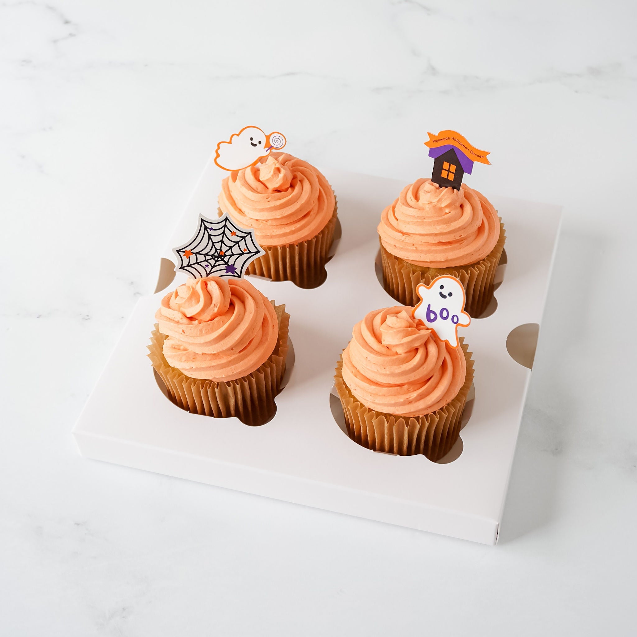 Halloween pumpkin cupcakes