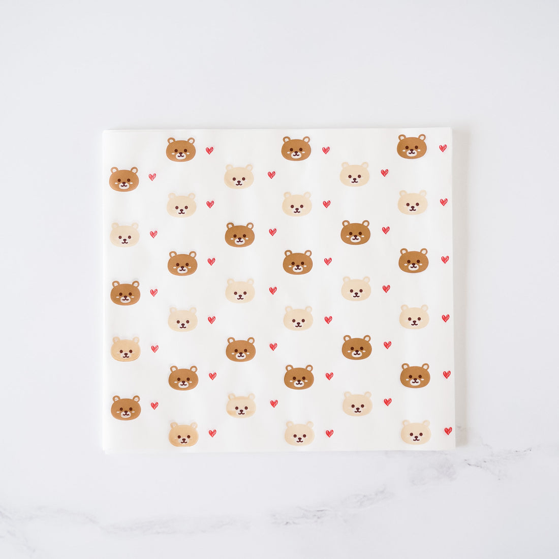 bear printed deli paper