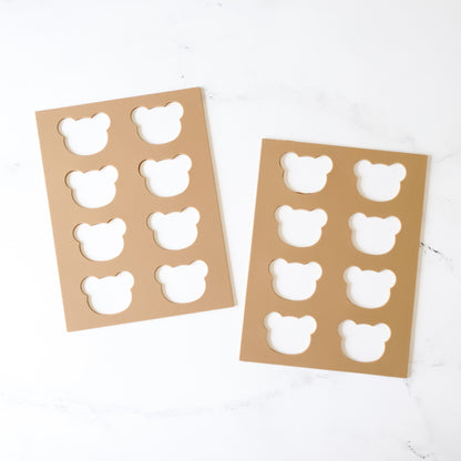 langue de chat bear silicone stencil
