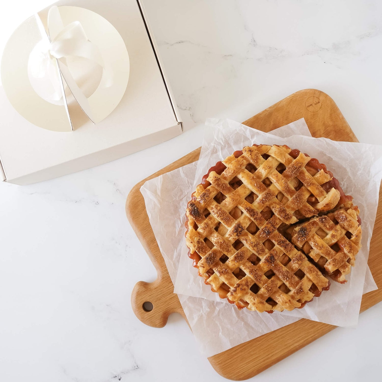 apple pie, pie bakery box