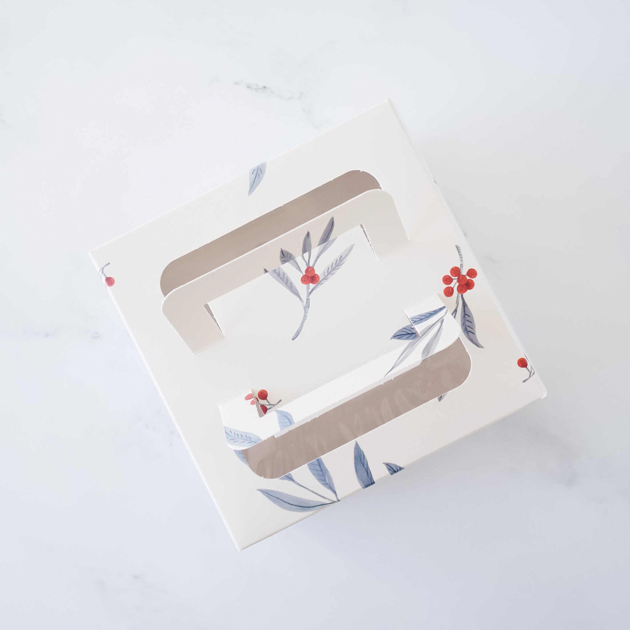 Christmas cake box with window