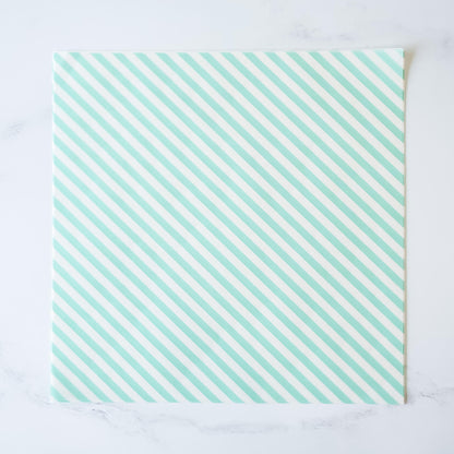 mint stripe parchment paper