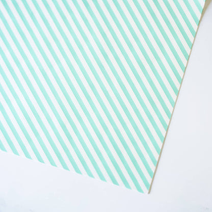 mint stripe coated deli paper