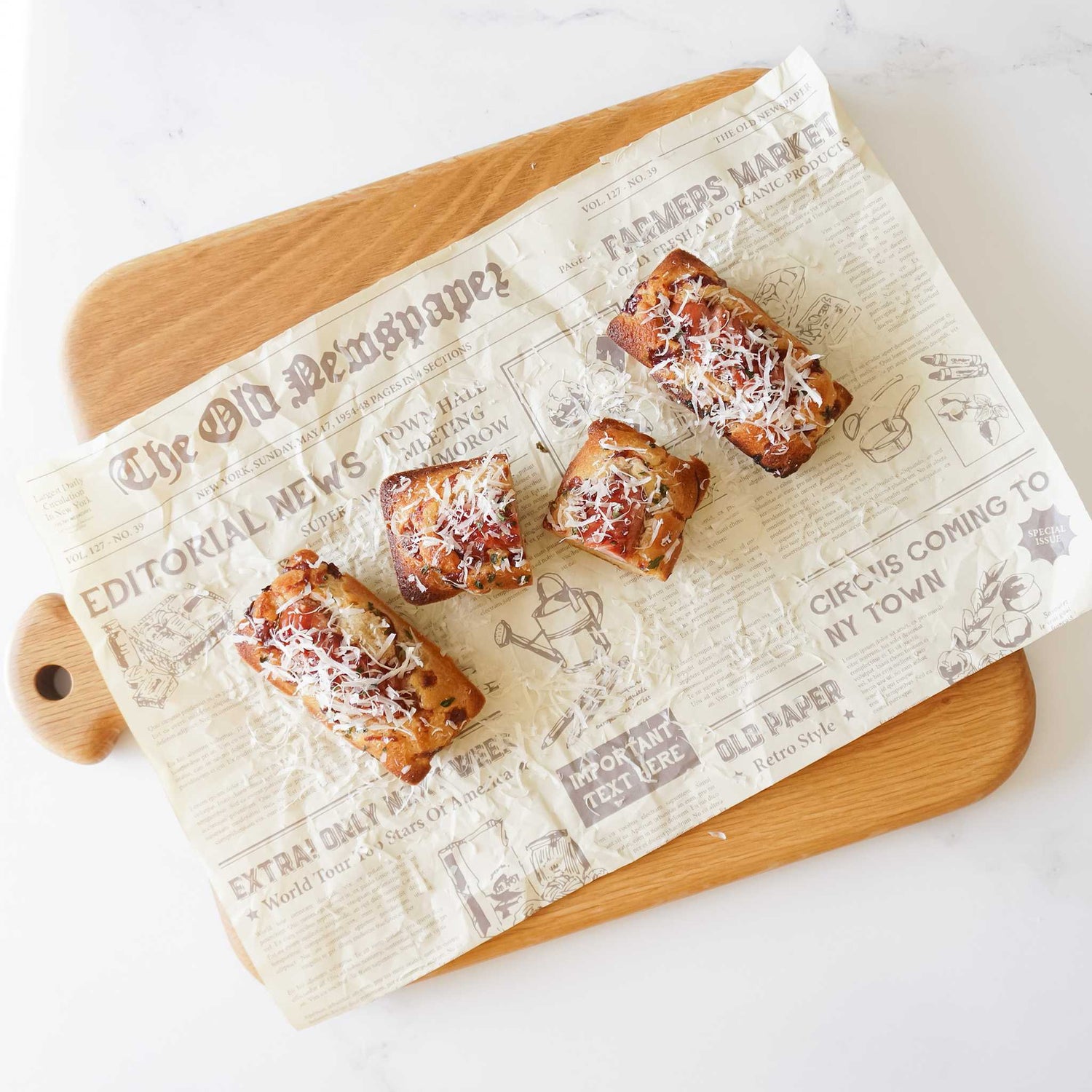 sausage financier cake