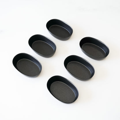 oval shaped financier cake pan set of 6