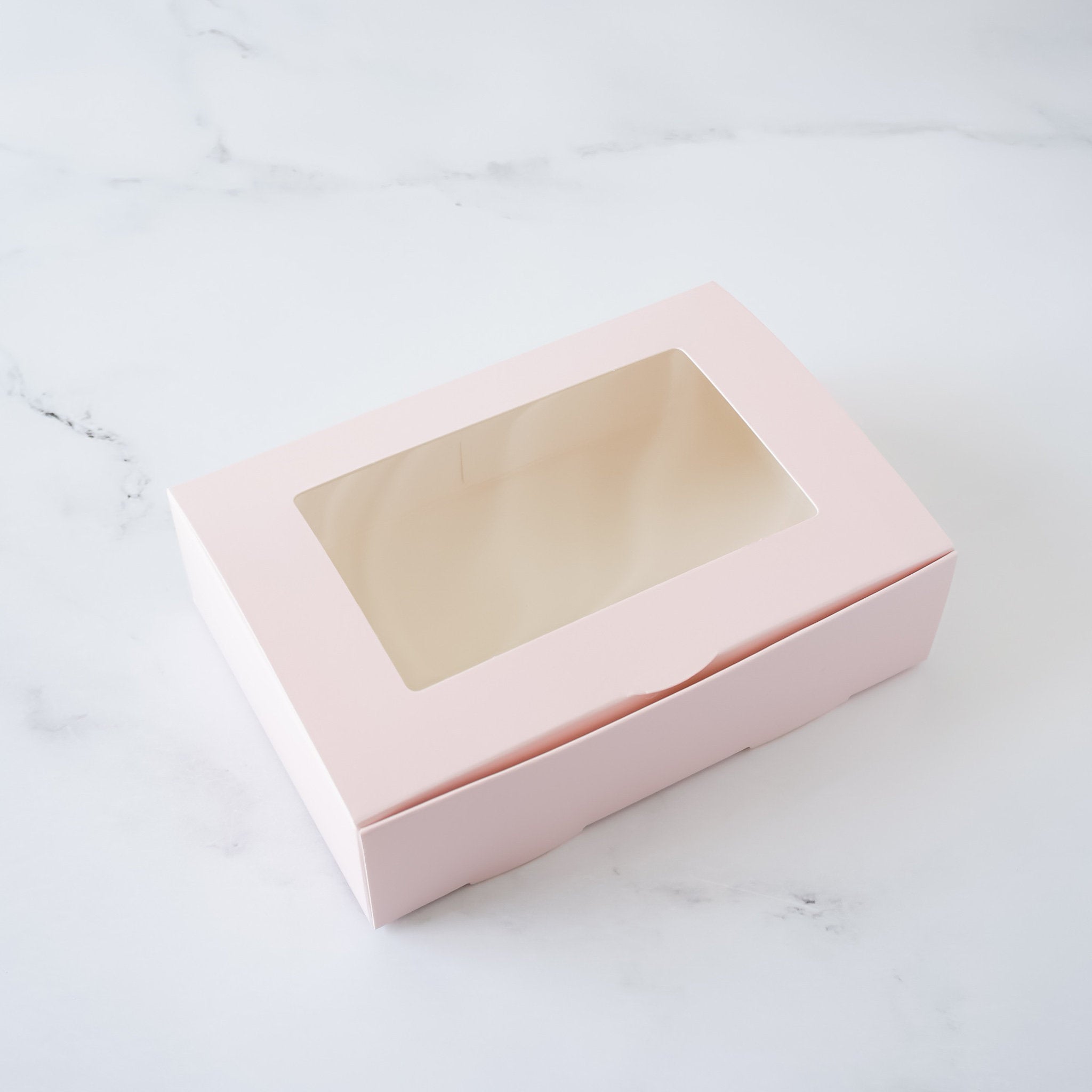 Blush Pink Cookie Box with Window - Pack of 5 – The Kitsune & Co.