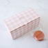 pink gingham cookie box
