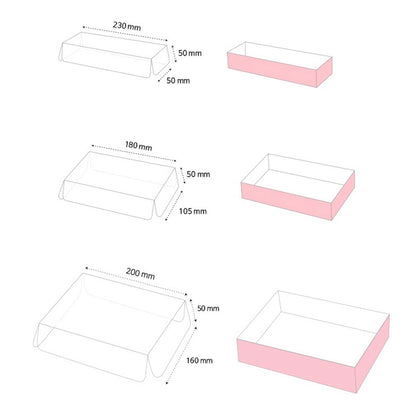 pink macaron box dimension