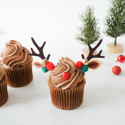reindeer cupcake topper