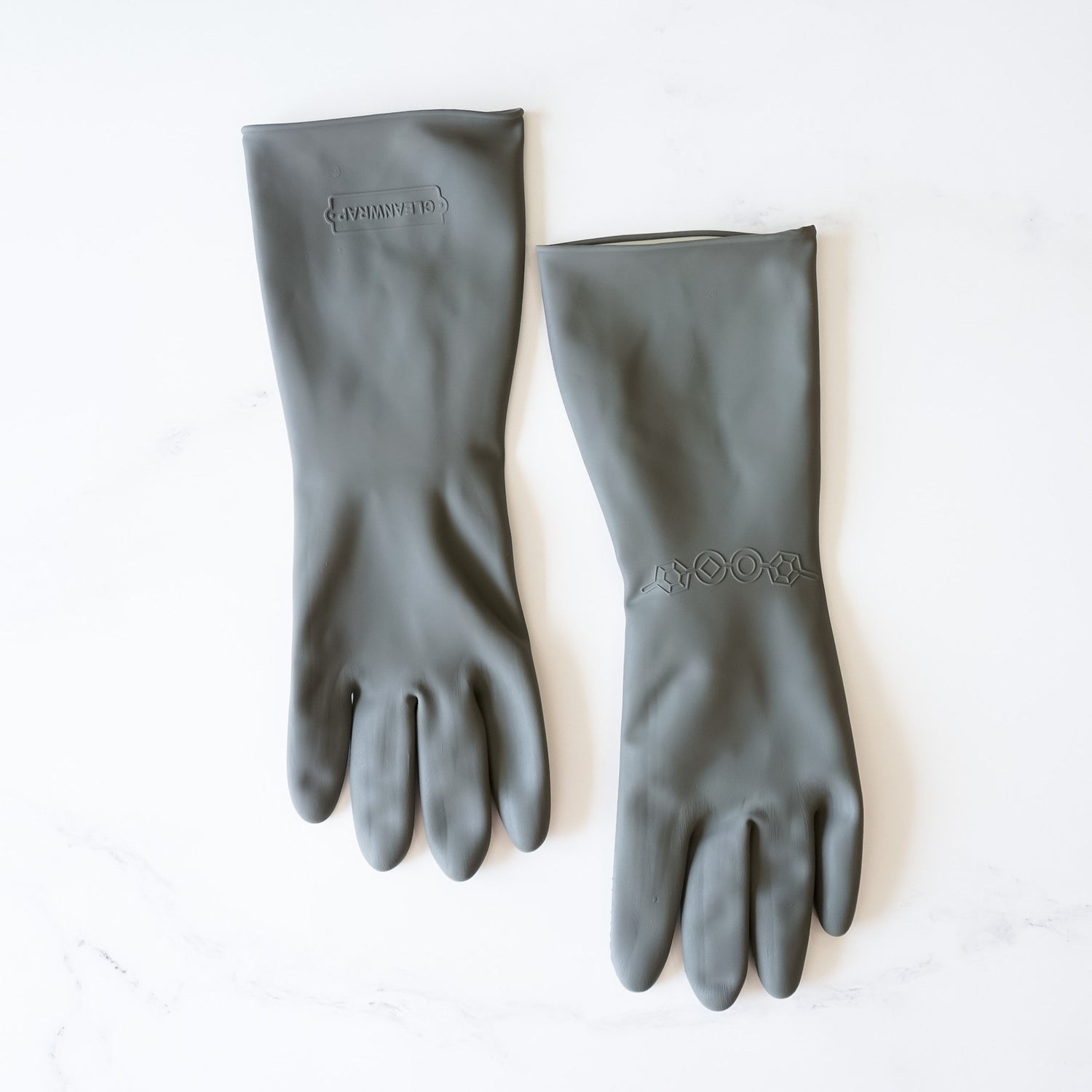rubber gloves in gray