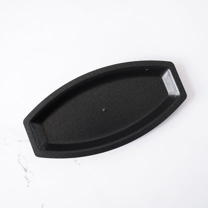 salted butter roll pan on a white background